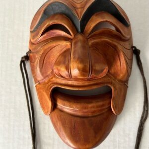 Korean Traditional Wooden Carved Hahoe Mask Nobleman ‘Yangban’